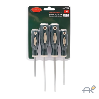 Набор отверток магнитных Profi4пр.(SL:5.5х100.6.5х125мм. PH:1х75.2х125мм)в блистере (RF-7004A)